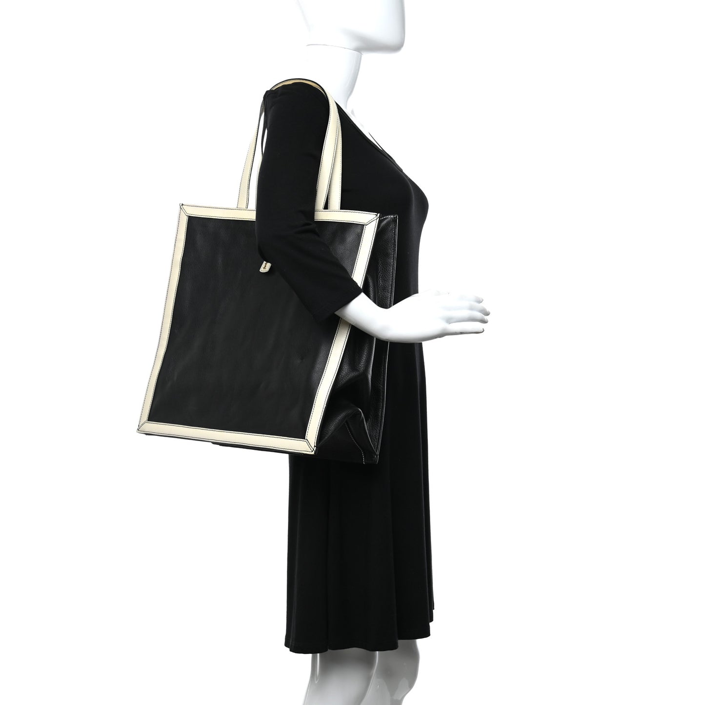 Calfskin Walky Tote Black