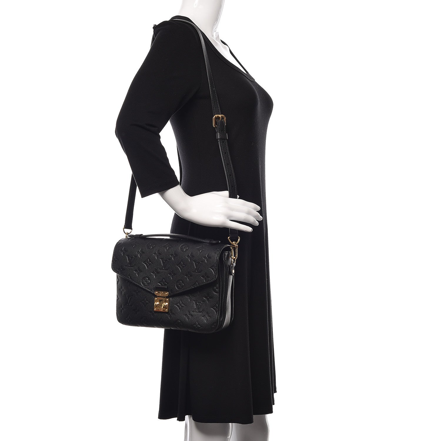 Louis Vuitton Empreinte Pochette Metis Black 2 of 11