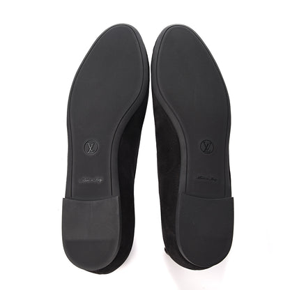Louis Vuitton Suede Monogram Uniformes Ballet Flats 39.5 Black 5 of 9