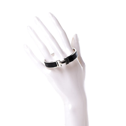 Hermes Enamel Narrow Clic Clac H Bracelet PM Black 2 of 6