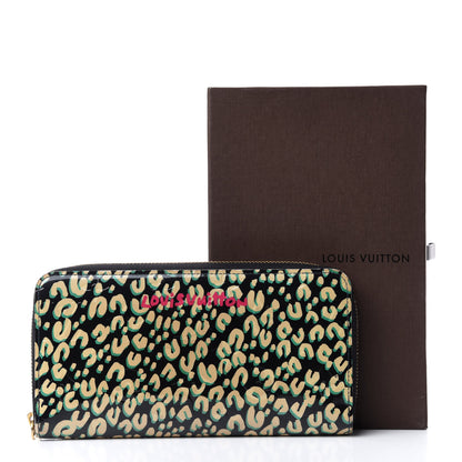 Louis Vuitton Vernis Leopard Zippy Wallet Blue Infini 7 of 7