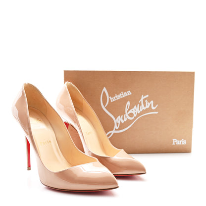 Christian Louboutin Patent Corneille 100 Pumps 37.5 Nude 9 of 9
