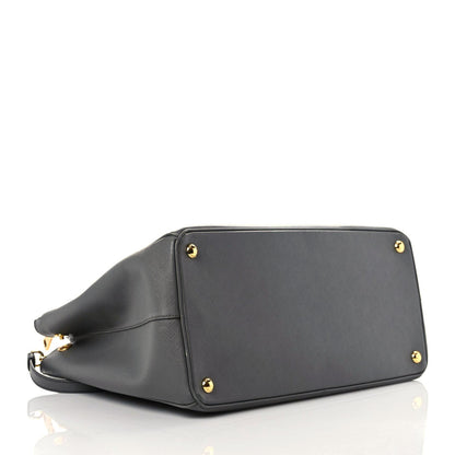 Prada Saffiano Lux Large Galleria Double Zip Tote Mercurio 4 of 13