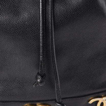 Chanel Caviar CC Drawstring Shoulder Bag Black 18 of 18