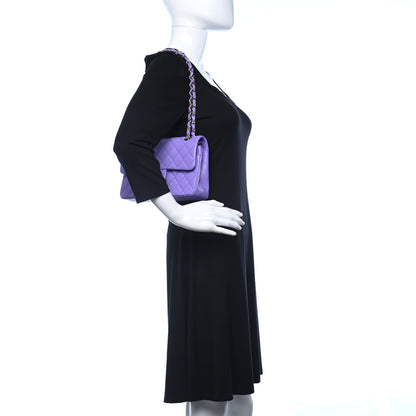 Chanel Caviar Quilted Small Double Flap Dark Purple 2 of 10