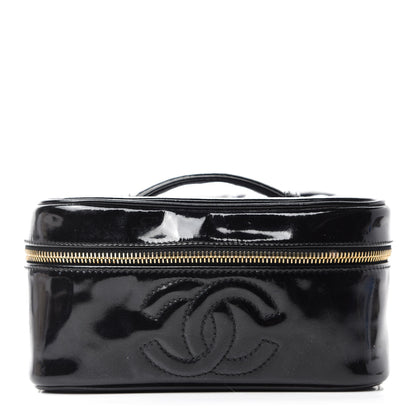 Chanel Patent Vanity Cosmetic Case Black 1 of 12