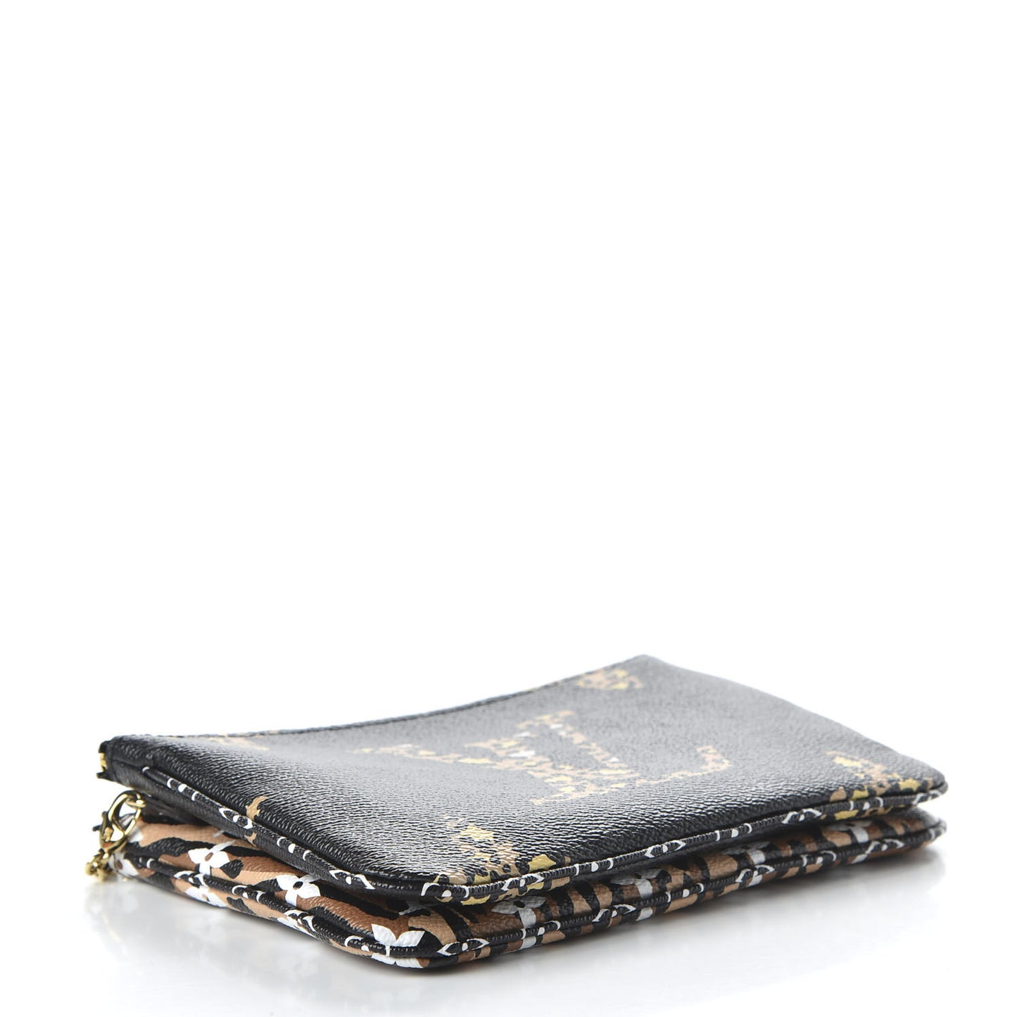 Monogram Giant Jungle Pochette Double Zip Black