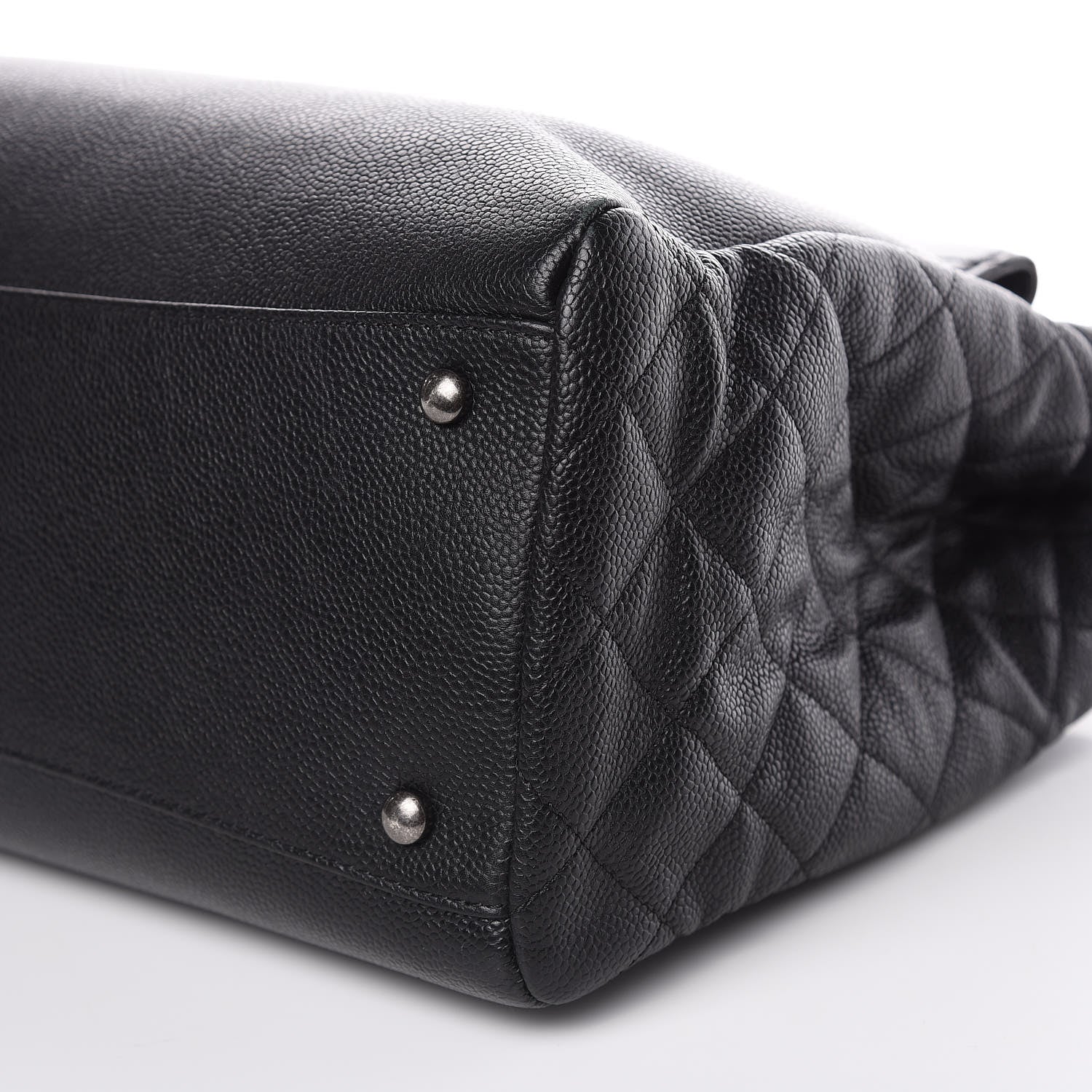 Chanel Caviar Lambskin Quilted Large Coco Break Shopping Bag Black 9 of 15