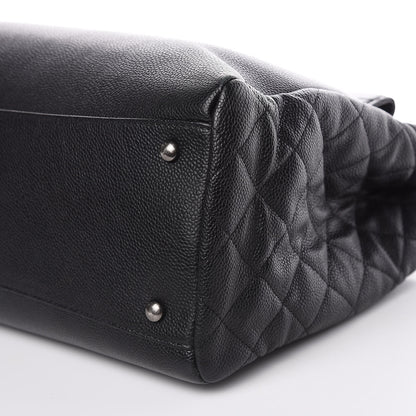 Chanel Caviar Lambskin Quilted Large Coco Break Shopping Bag Black 9 of 15