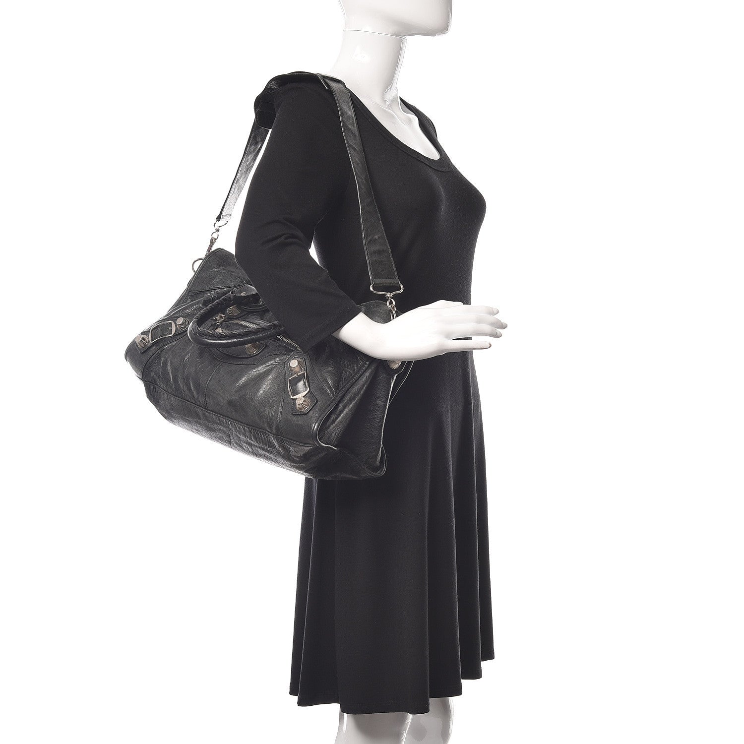 Balenciaga Agneau Giant 21 Silver Hardware Part Time Black 3 of 13