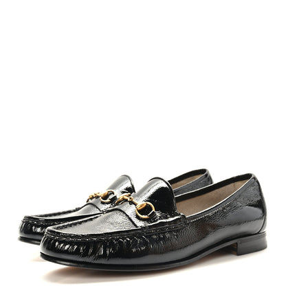 Gucci Patent Womens 1953 Horsebit Loafers 39.5 Black 3 of 8