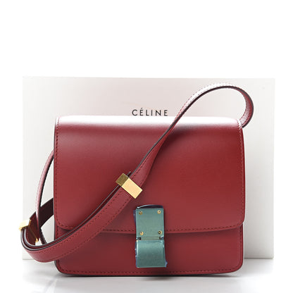 Celine Smooth Calfskin Small Classic Box Flap Bag Red 11 of 11