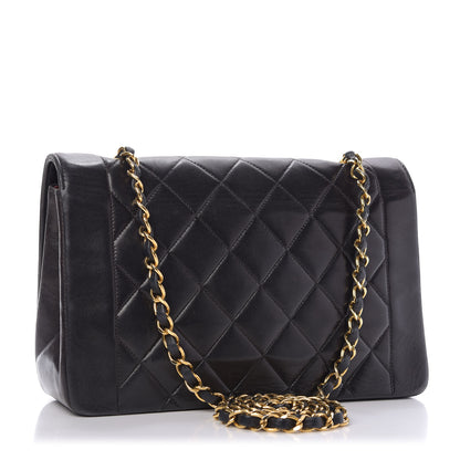 Chanel Lambskin Quilted Medium Single Flap Black 3 of 10