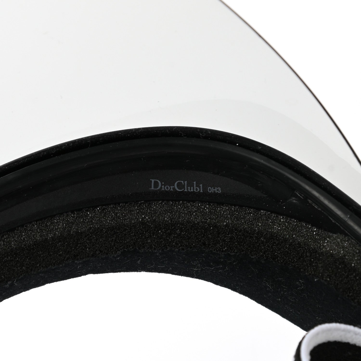 Christian Dior Mirrored DiorClub1 Sun Visor Black 8 of 8