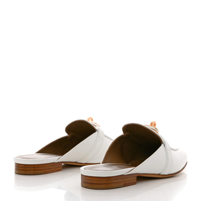 Hermes Calfskin Oz Mules 36 White 4 of 9