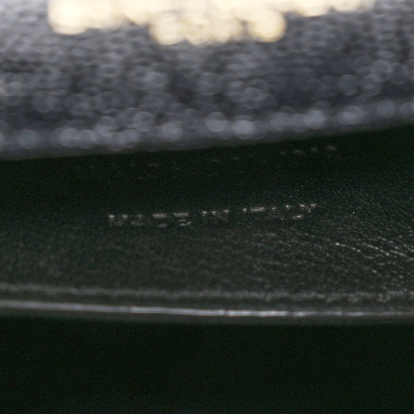 Grain De Poudre Medium Classic Monogram Kate Satchel Black