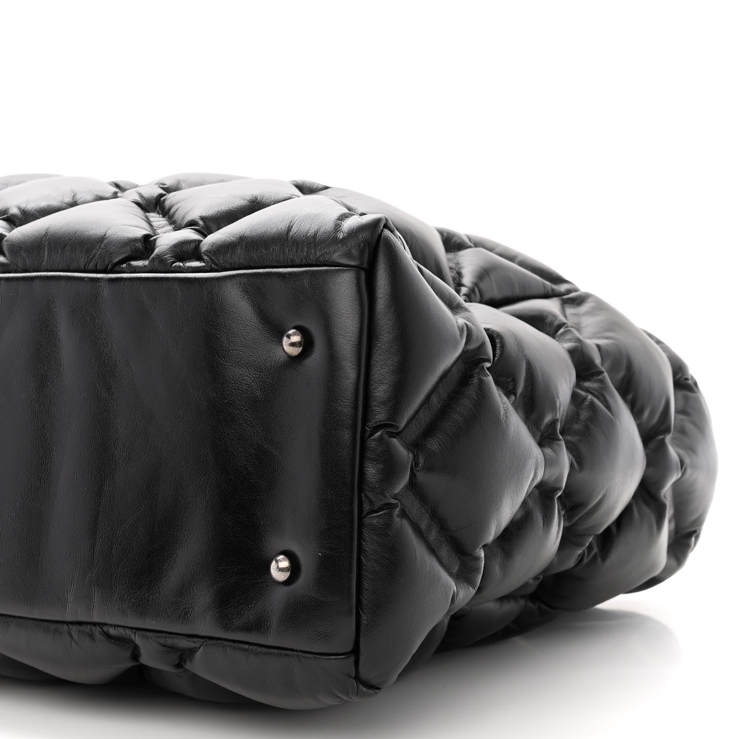 Chanel Calfskin Quilted Large Chesterfield Tote Black 10 of 10
