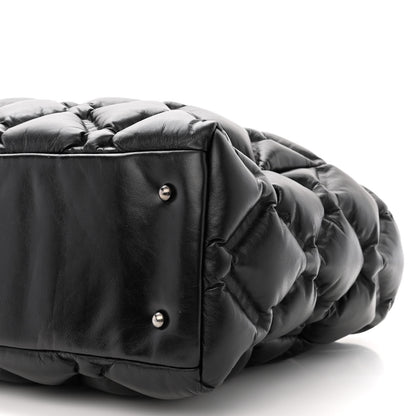 Chanel Calfskin Quilted Large Chesterfield Tote Black 10 of 10