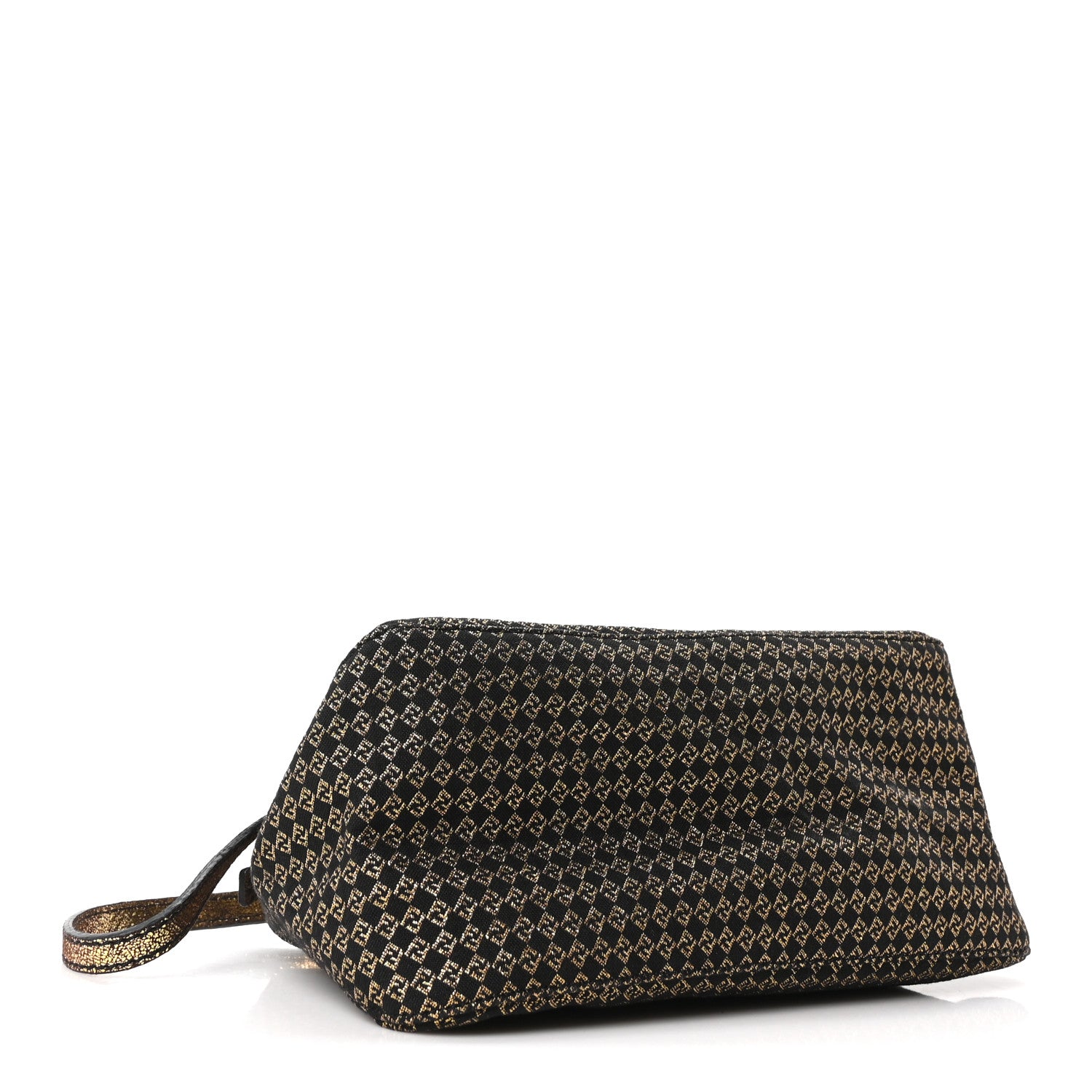 Fendi Micro Zucchino Forever Mini Mama Baguette Black Gold 4 of 9