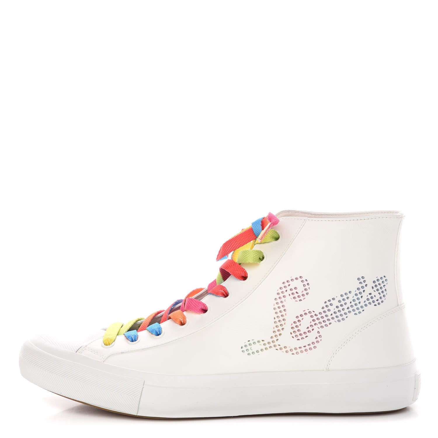 Louis Vuitton Calfskin Tattoo Sneaker Boots 7.5 White Multicolor 1 of 11