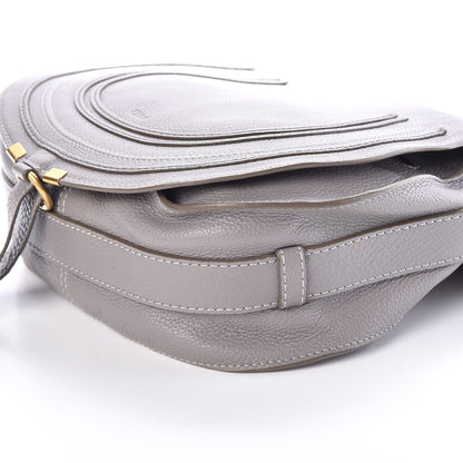 Chloe Calfskin Medium Marcie Round Crossbody Bag Cashmere Grey 9 of 9