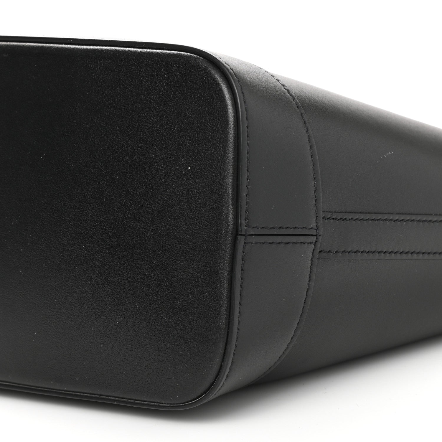 Celine Smooth Calfskin Triomphe Small Bucket Bag Black 2 of 10