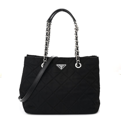 Prada Nylon Tessuto Impuntu Quilted Tote Black 1 of 11
