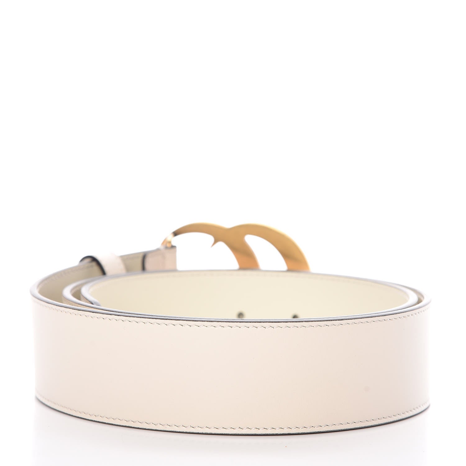 Gucci Calfskin Double G 40mm Belt 90 36 Mystic White 3 of 6