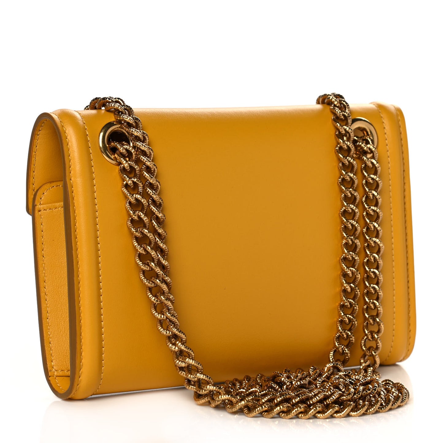 Smooth Calfskin Devotion Envelope Phone Bag Senape