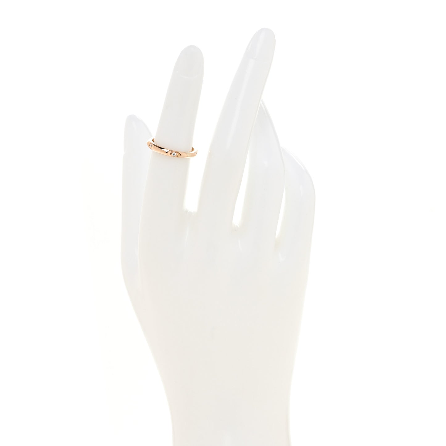 18K Rose Gold Diamond 2.5mm Tiffany True Band Ring 49 5