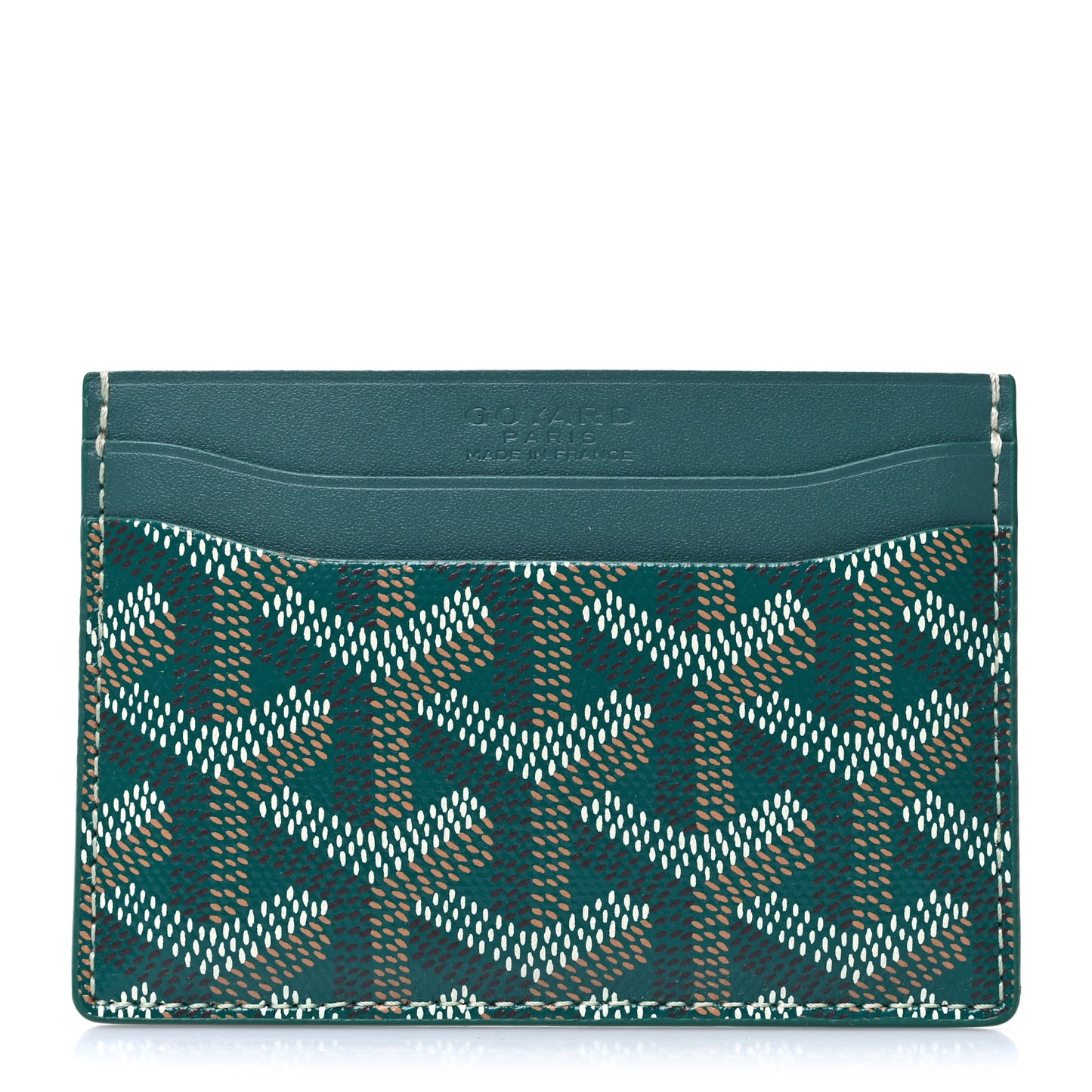 Goyardine Saint Sulpice Card Holder Green