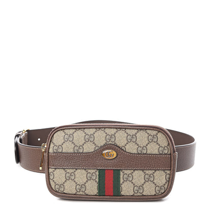 Gucci GG Supreme Monogram Ophidia Belted iPhone Case 85 34 Dark Brown 1 of 10