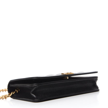 Chanel Caviar Quilted Boy Wallet On Chain WOC Black 4 of 12
