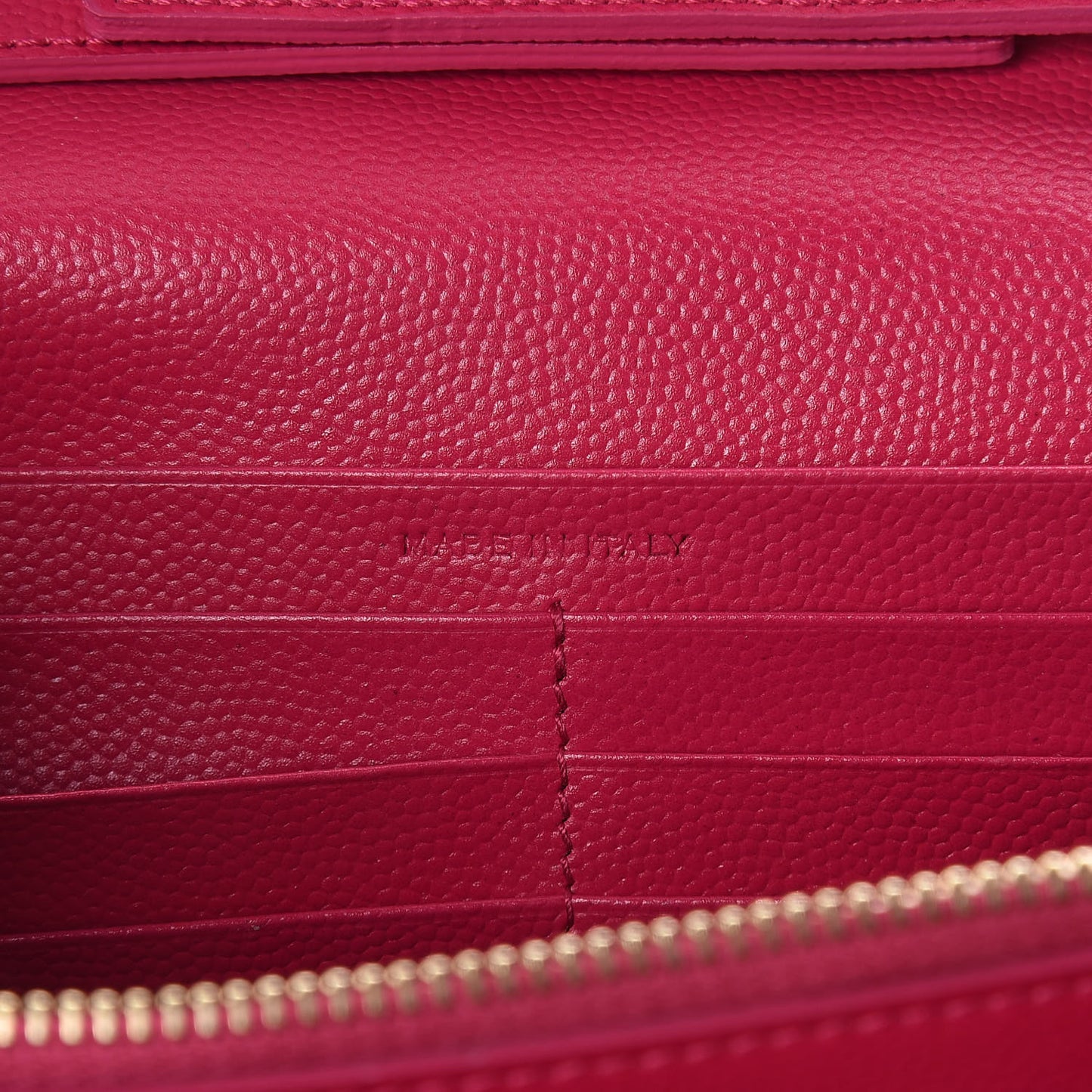 Grain De Poudre Matelasse Chevron Monogram Chain Wallet Rose Clair