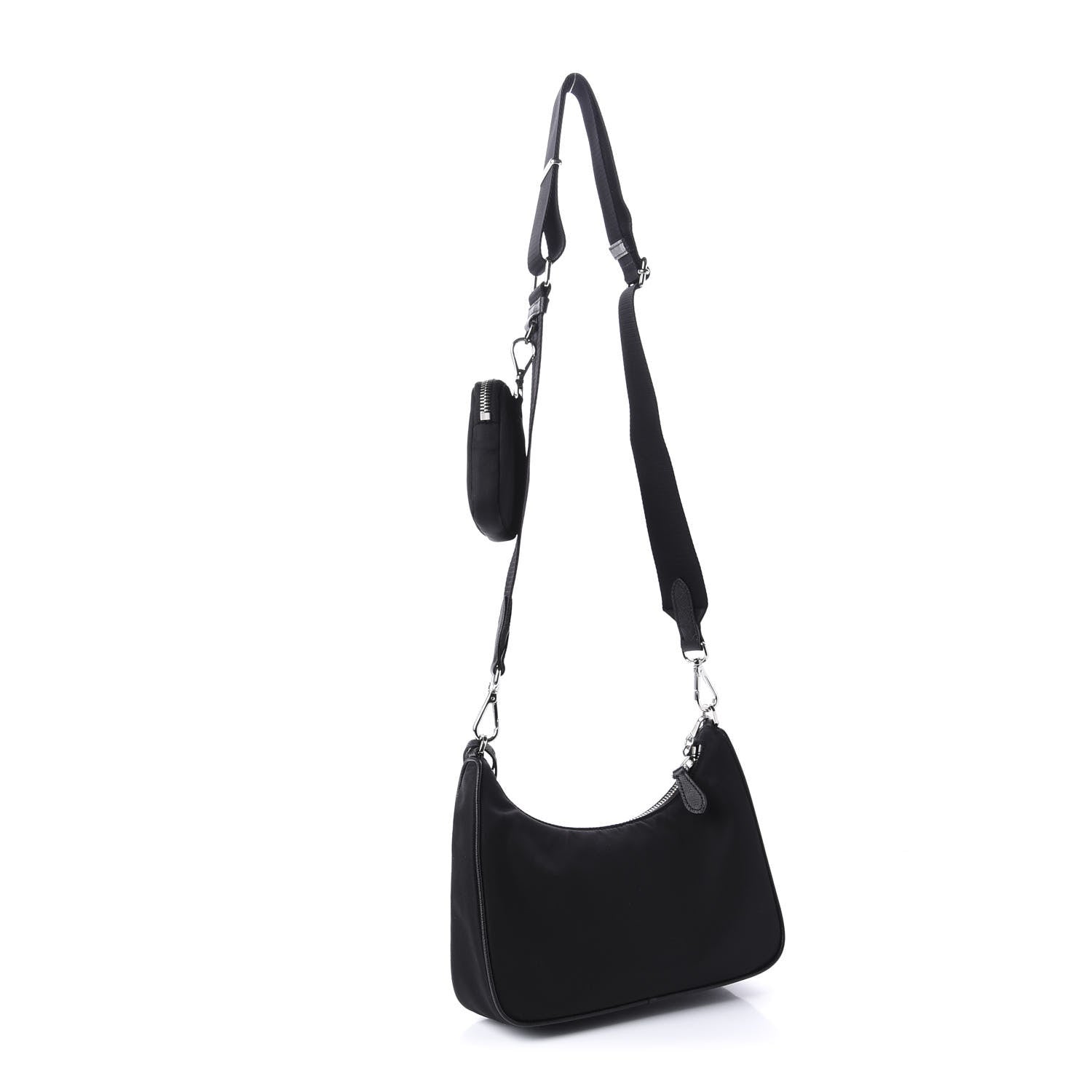 Prada Nylon Re-Edition 2005 Shoulder Bag Black 4 of 11