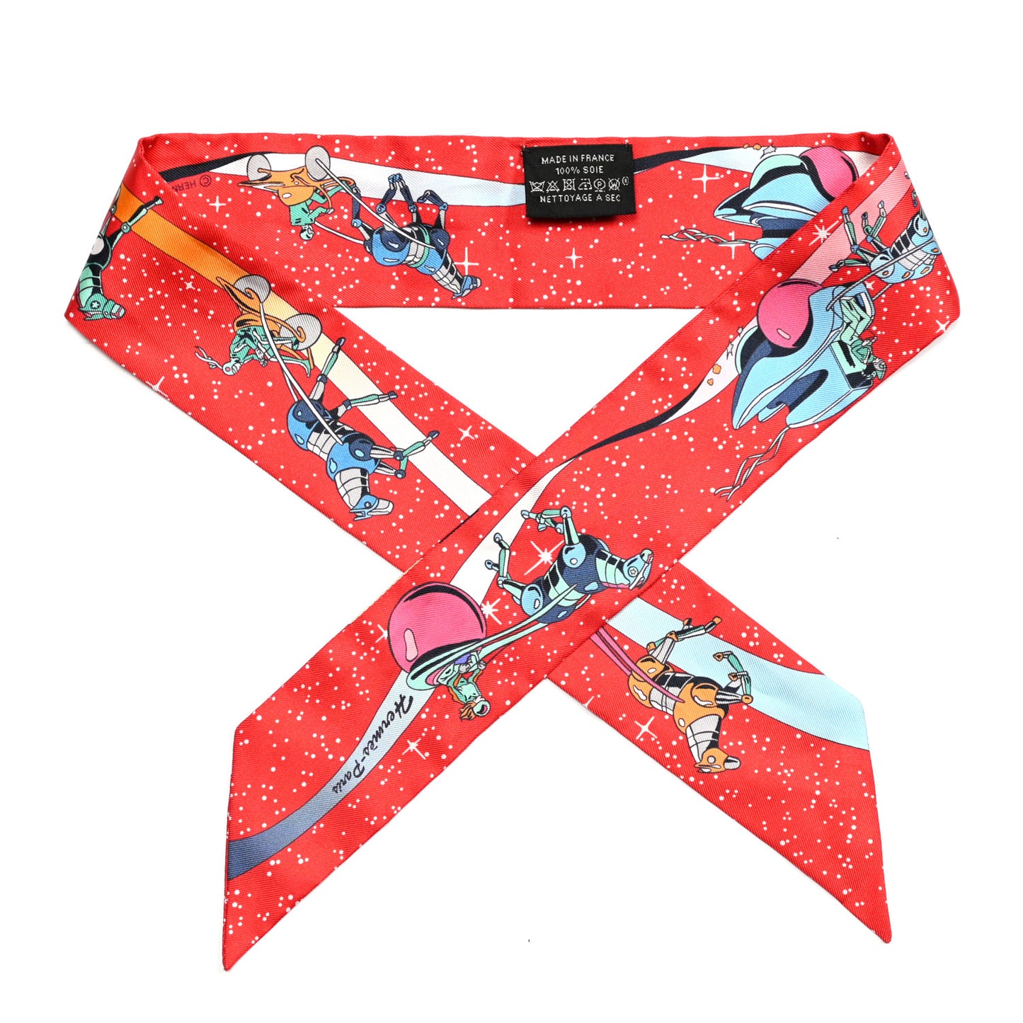 Silk Space Derby Twilly Rouge Vert Bleu