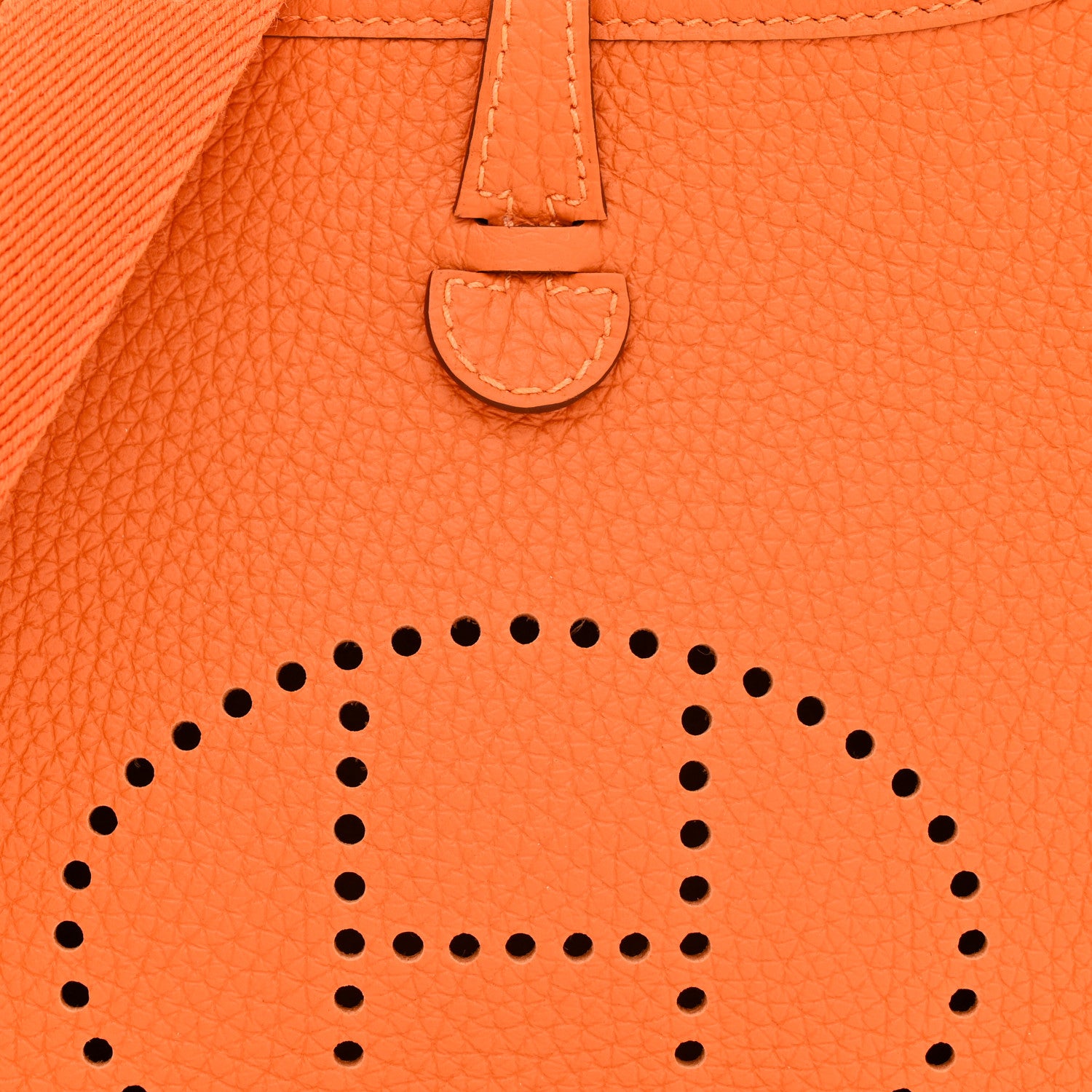 Hermes Taurillon Clemence Evelyne TPM Orange 8 of 11