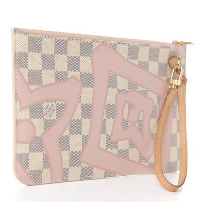 Louis Vuitton Damier Azur Tahitienne Neverfull MM GM Pochette 2 of 6