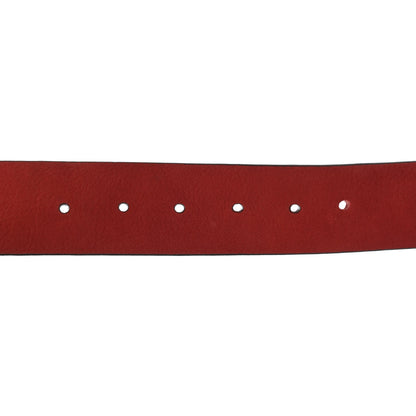 Gucci Nubuck Interlocking G Belt 115 46 Red 4 of 5