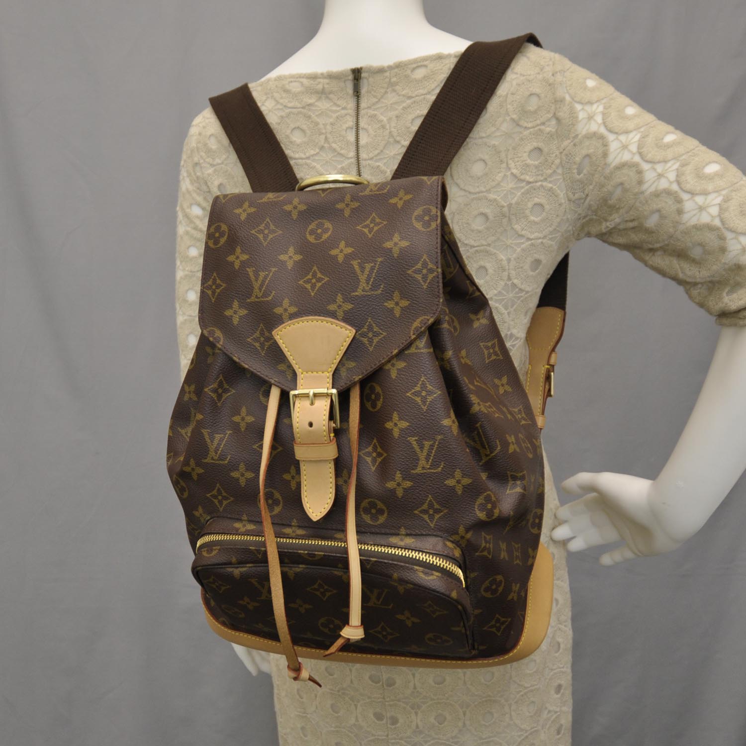 Louis Vuitton Monogram Montsouris GM Backpack 2 of 8