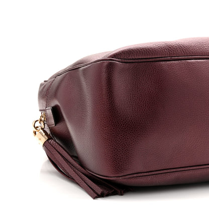 Gucci Metallic Cellarius Calfskin Medium Soho Bowler Classic Burgundy 9 of 10