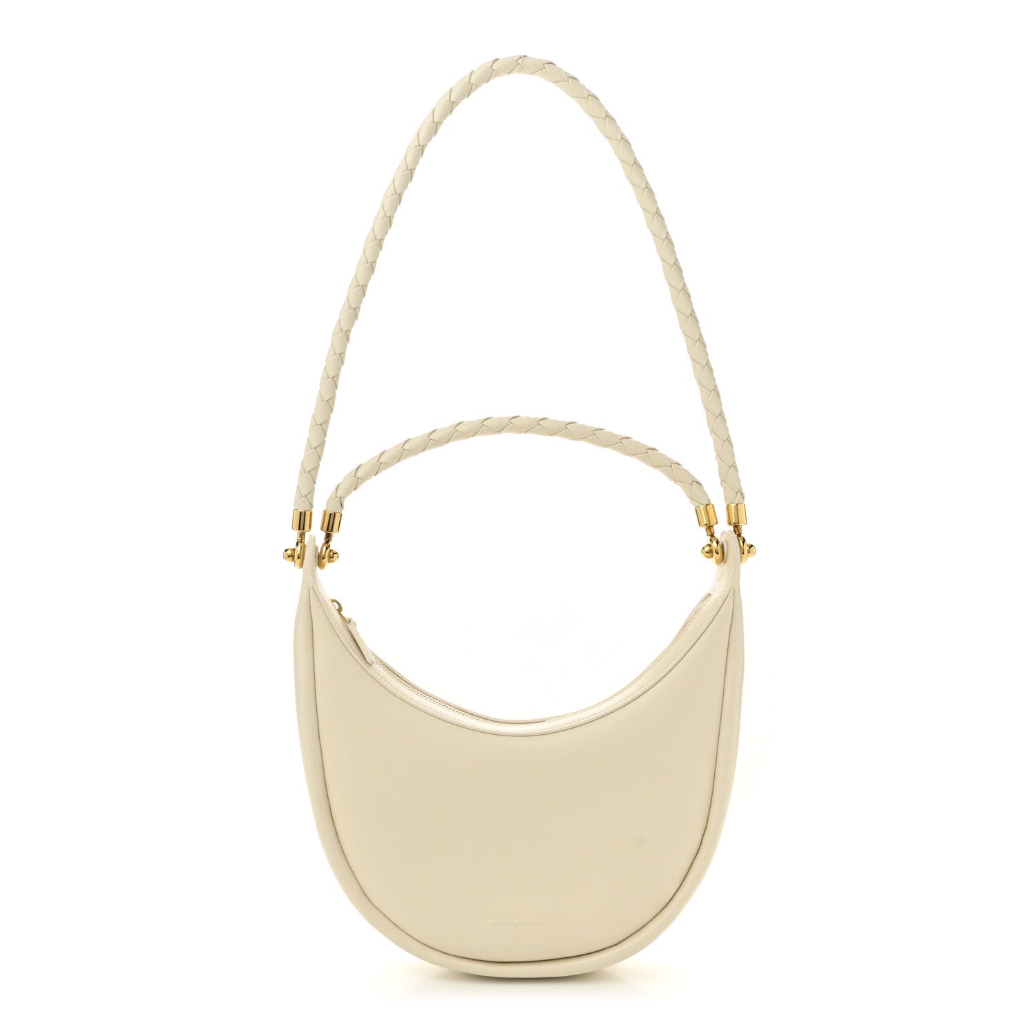 Bottega Veneta Smooth Calfskin Hula Hoop Shoulder Bag Sea Salt 1 of 10