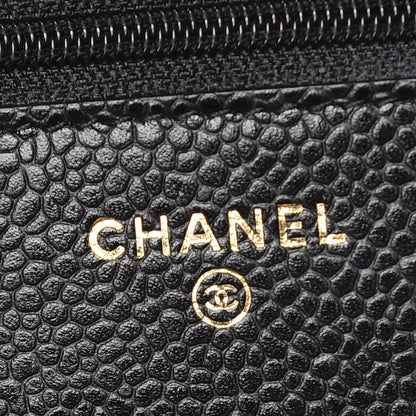 Chanel Caviar Quilted Wallet On Chain WOC Black 8 of 10