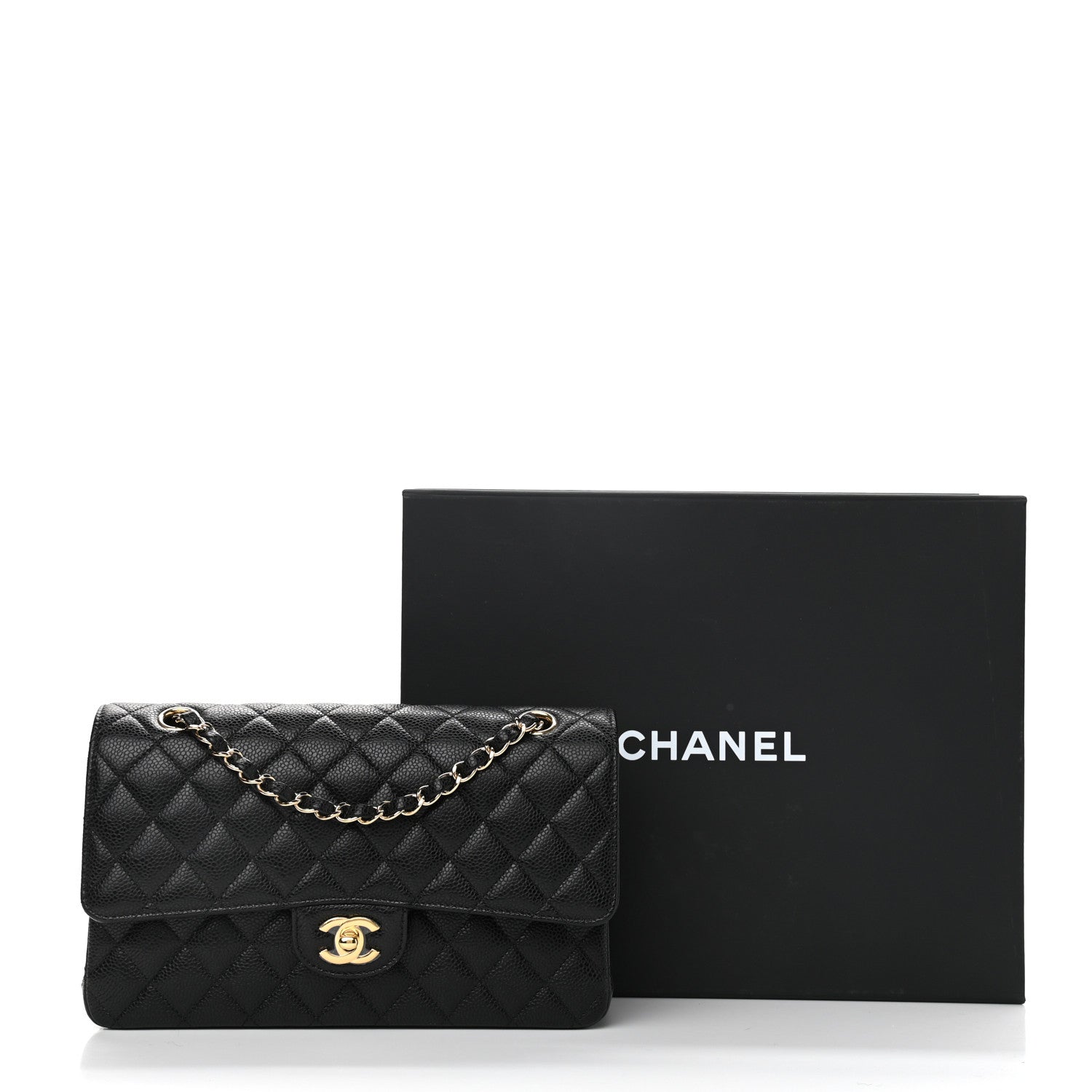 Chanel Caviar Quilted Medium Double Flap Black 11 of 11