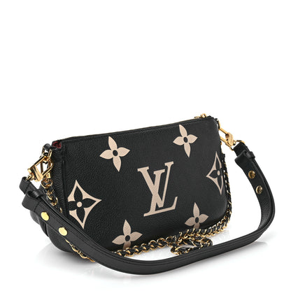 Louis Vuitton Empreinte Monogram Giant Multi Pochette Accessories Black Beige 3 of 9