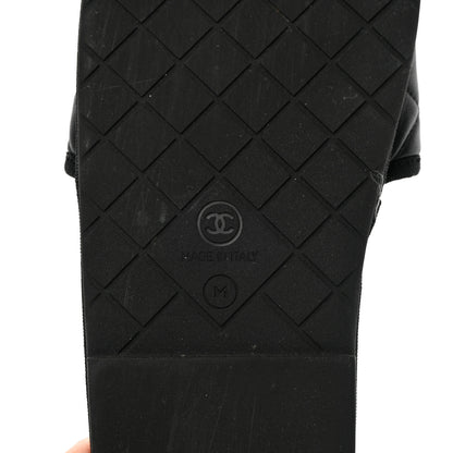Chanel Lambskin CC Flat Mules M Black 13 of 18