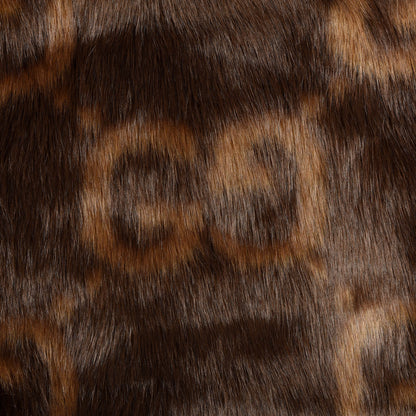 Gucci GG Eco Faux Fur Stole Brown 4 of 4