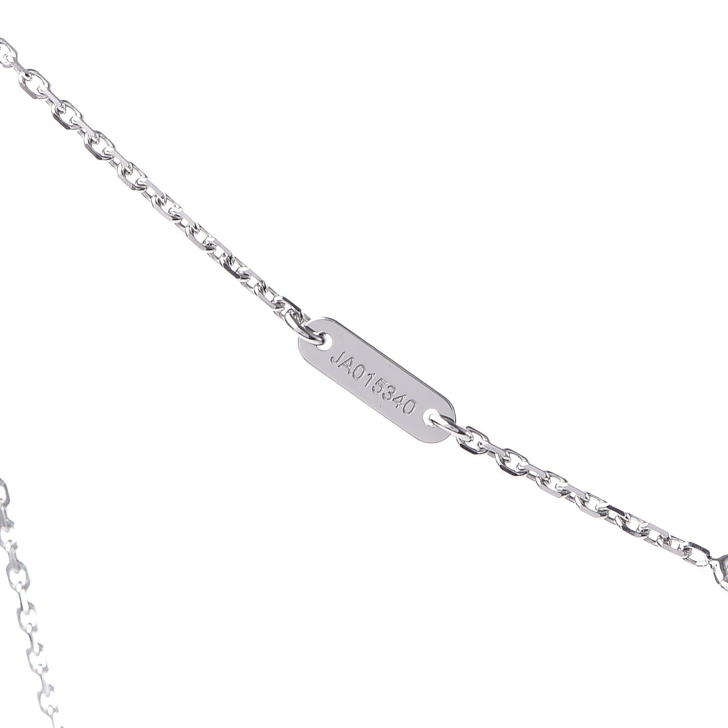 Van Cleef & Arpels 18K White Gold Turquoise Sweet Alhambra Butterfly Pendant Necklace 7 of 8