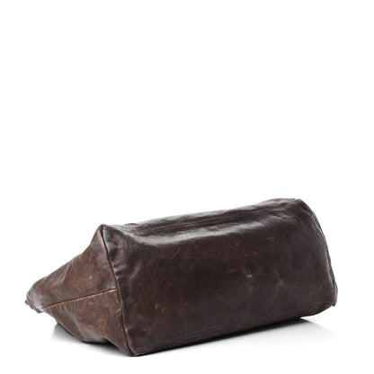 Chanel Distressed Caviar XL Coco Cabas Brown 4 of 14