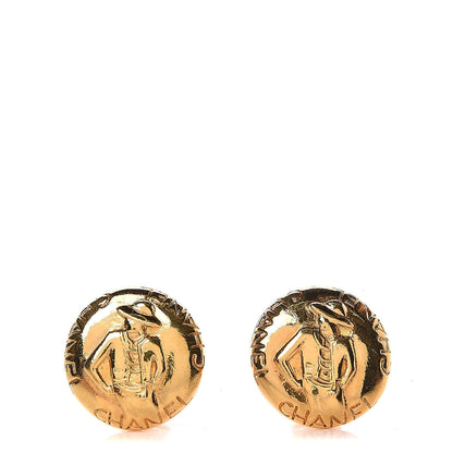 Chanel Coco Clip On Earrings Gold 1 of 4